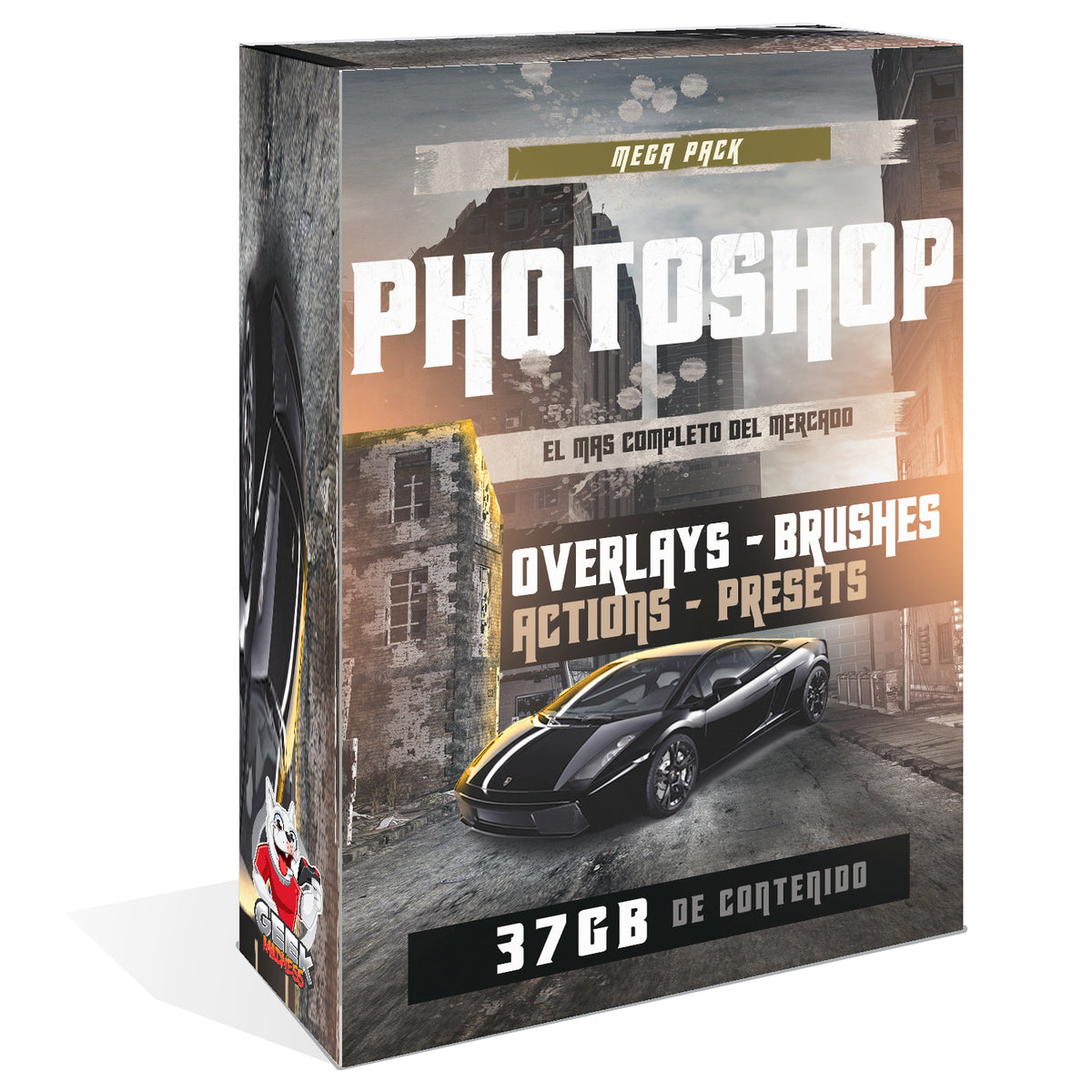 Adobe Photoshop Overlays Brushes Actions Presets - Mega Pack 37 GB