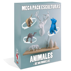 Mega Pack Papercraft 3d + 100 Modelos Animales Imprimible!
