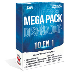 Mega Pack Diseño Gráfico - Plantillas - Fuentes - Overlays - Brushes