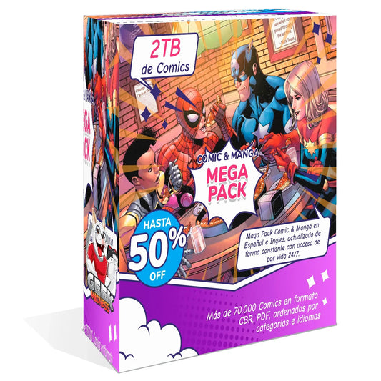 ES-EN Mega Pack Comic & Manga 70.000 Archivos 2TB de Contenido